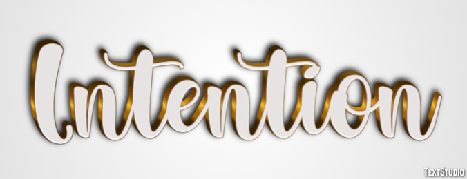 Intention Text Effect