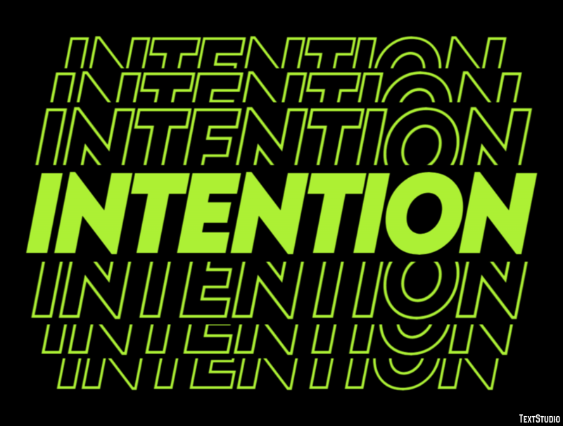 Intention Text Effect