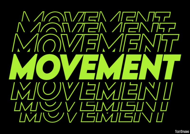 Movement Text Effect