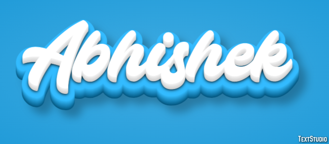 Abhishek Texteffekt