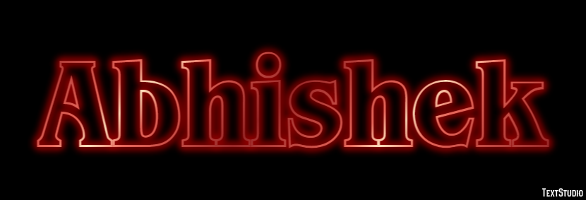 Abhishek Texteffekt