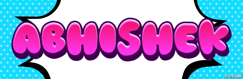 Abhishek Text effect