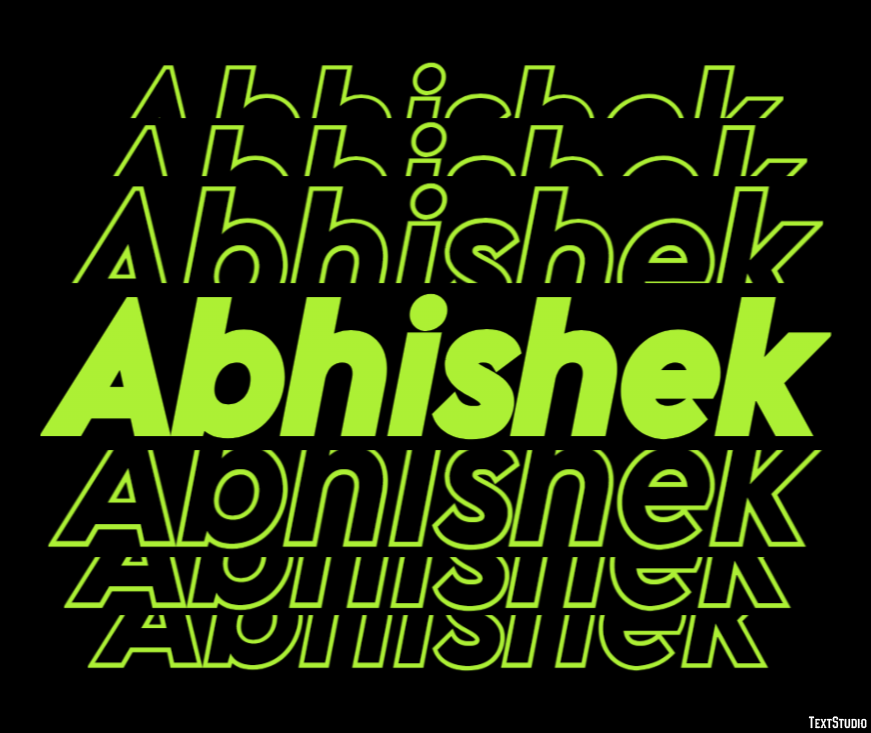 Abhishek Effetto testo