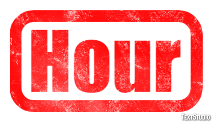 Hour テキスト効果