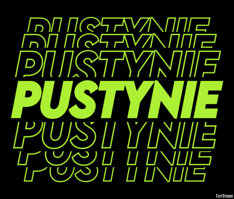 Pustynie Efekt tekstowy