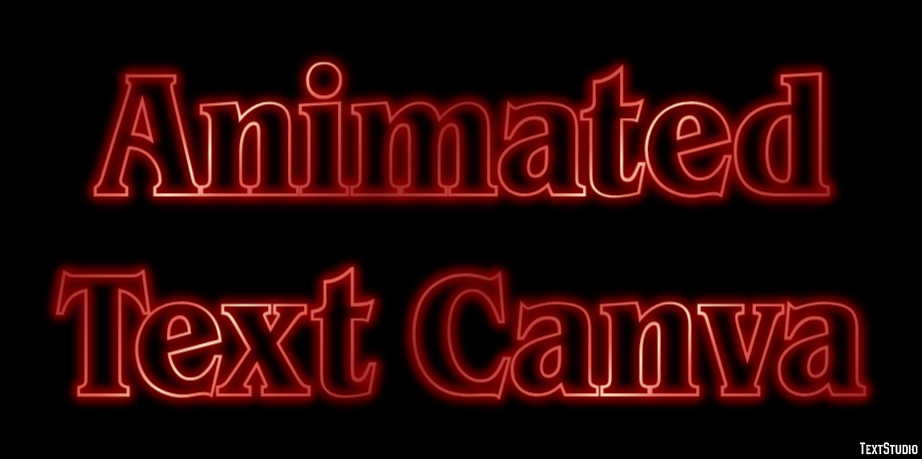 Animated Text Canva Metin efekti