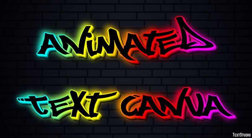 Animated Text Canva Metin efekti
