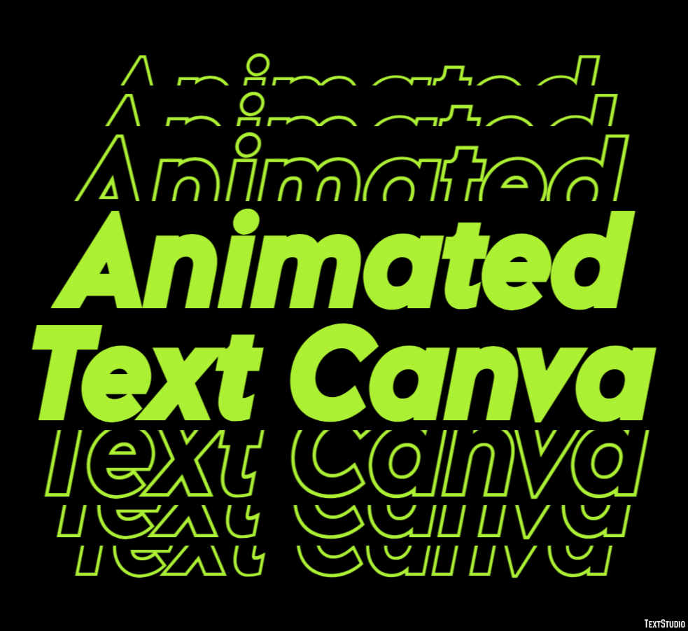 Animated Text Canva Text Effect