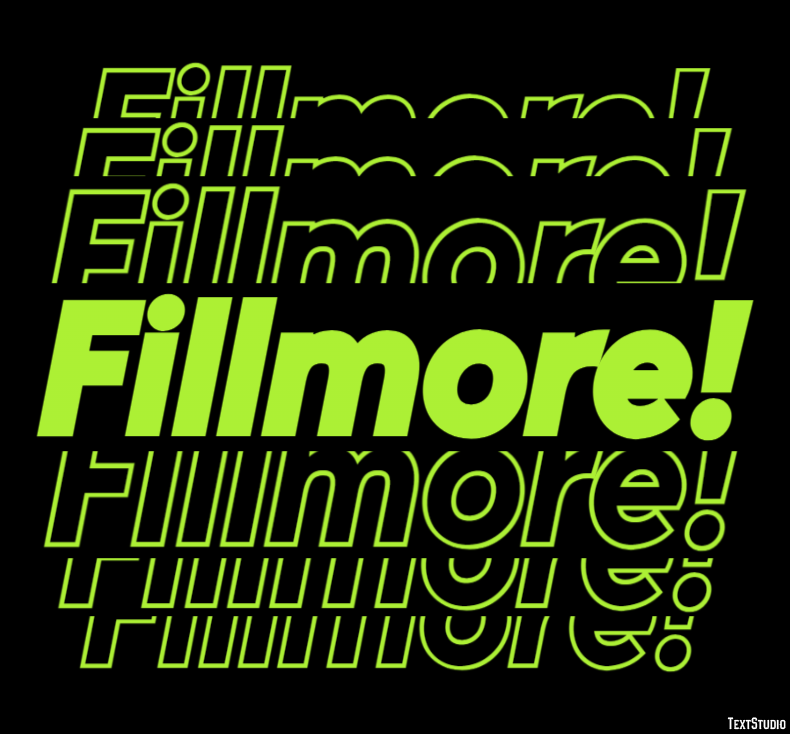 Fillmore! Эффект текста