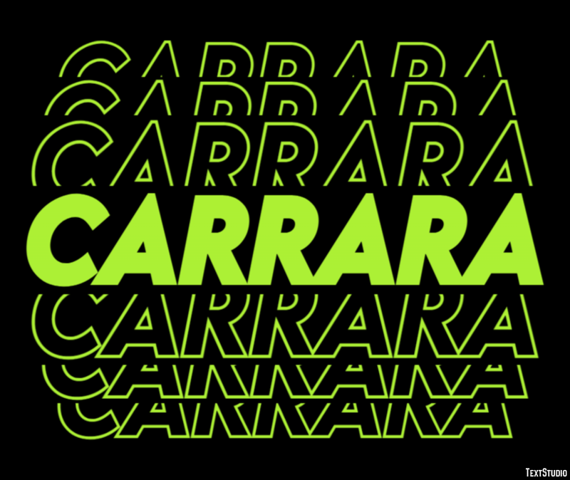 Carrara Efekt tekstowy
