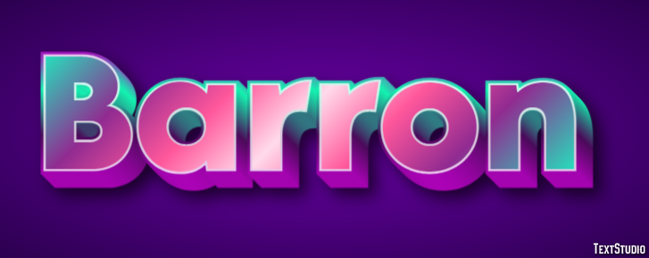 Barron Text Effect