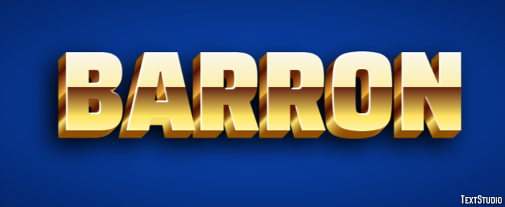 Barron Text Effect