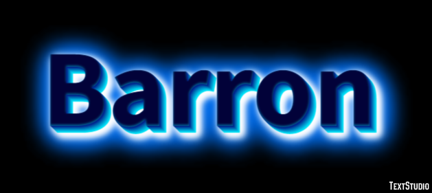 Barron Text Effect