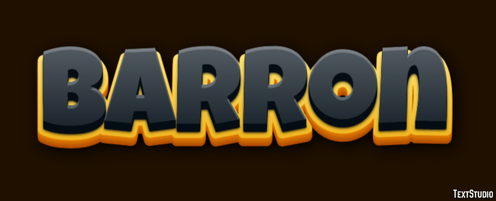 Barron Text Effect