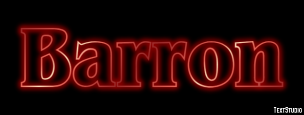 Barron Text Effect