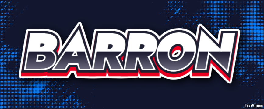 Barron Эффект текста