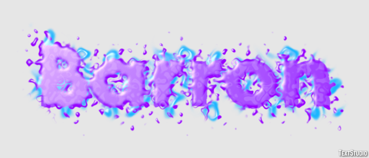 Barron Text Effect