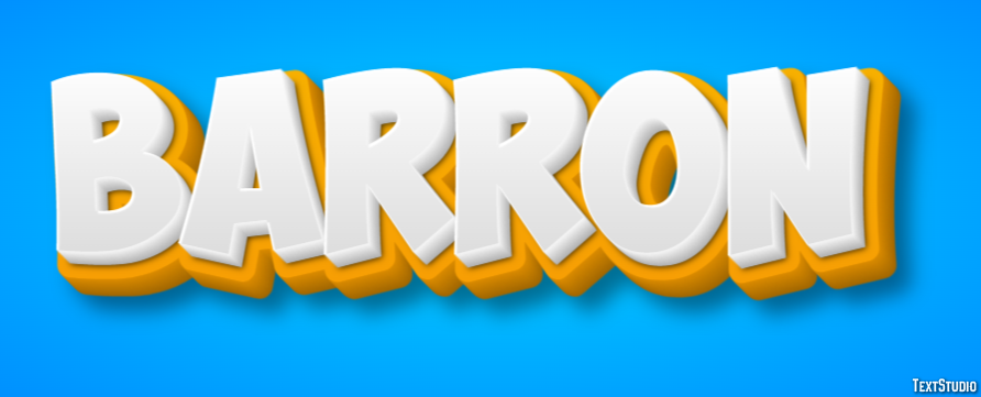 Barron Text Effect