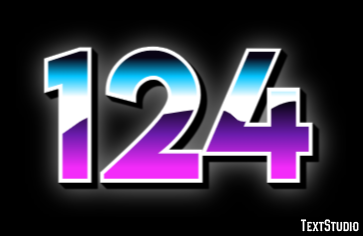 124 Text Effect