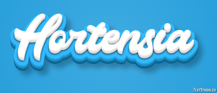 Hortensia Efecto de texto