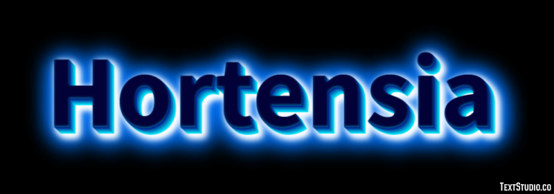 Hortensia Efecto de texto