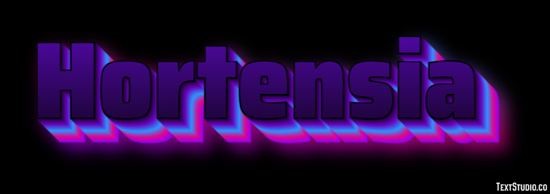 Hortensia Efecto de texto