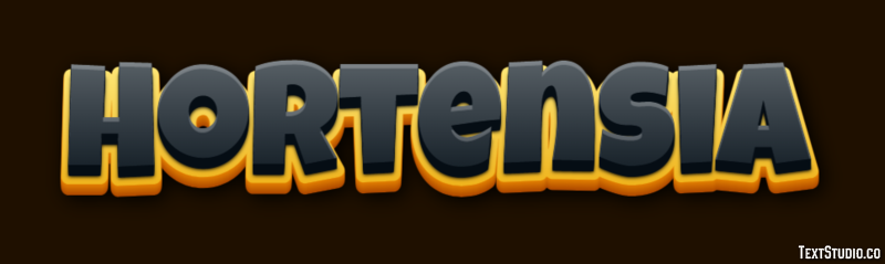 Hortensia Efecto de texto