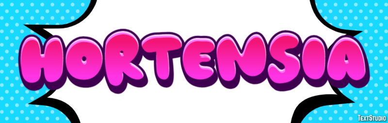 Hortensia Efecto de Texto