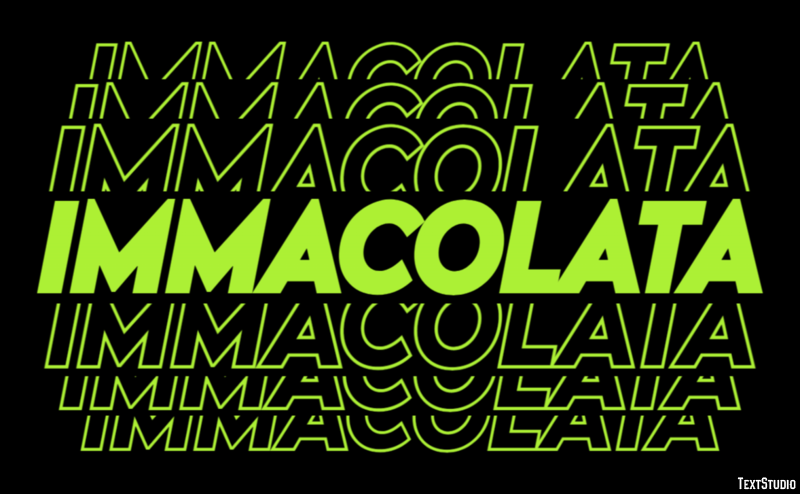 Immacolata Efekt tekstowy