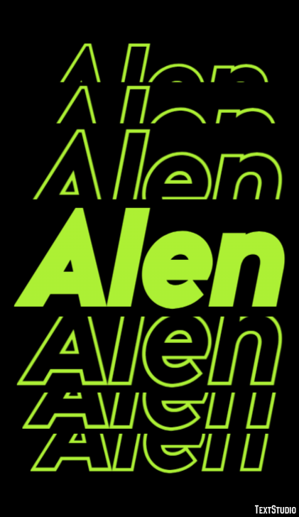 Alen Text Effect