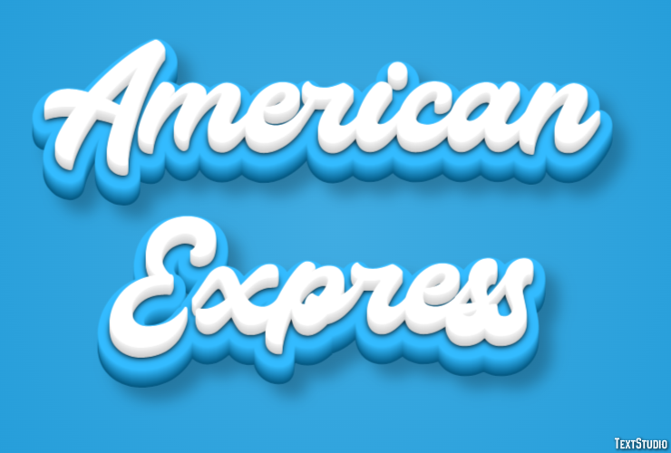American Express Efecto de Texto