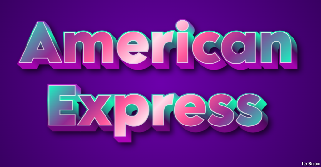 American Express Efecto de Texto