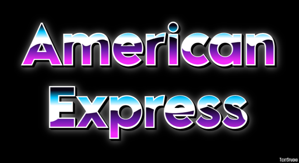 American Express Effetto testo