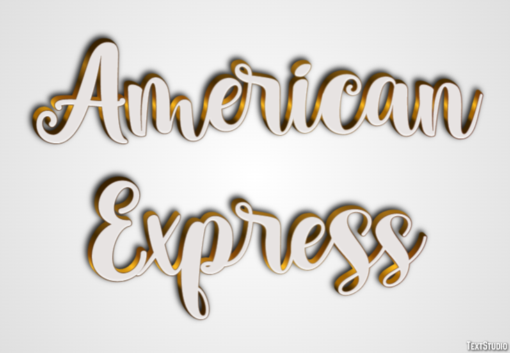 American Express Effetto testo