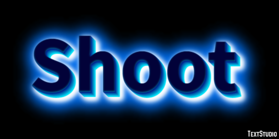 Shoot Эффект текста