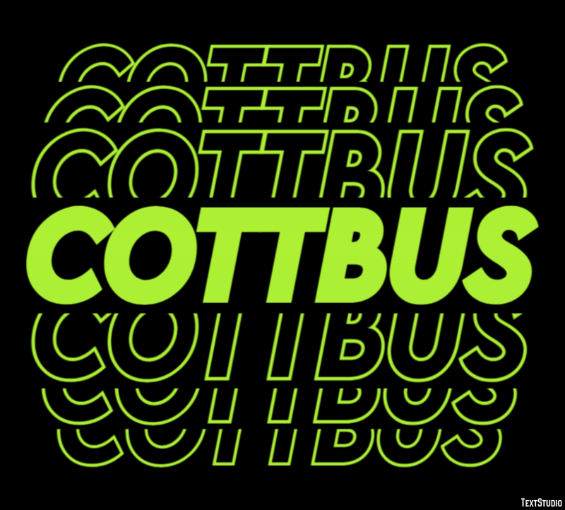 Cottbus Effet de Texte