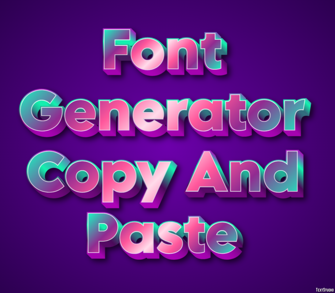 Font Generator Copy And Paste テキスト効果