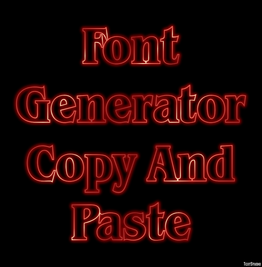 Font Generator Copy And Paste テキスト効果