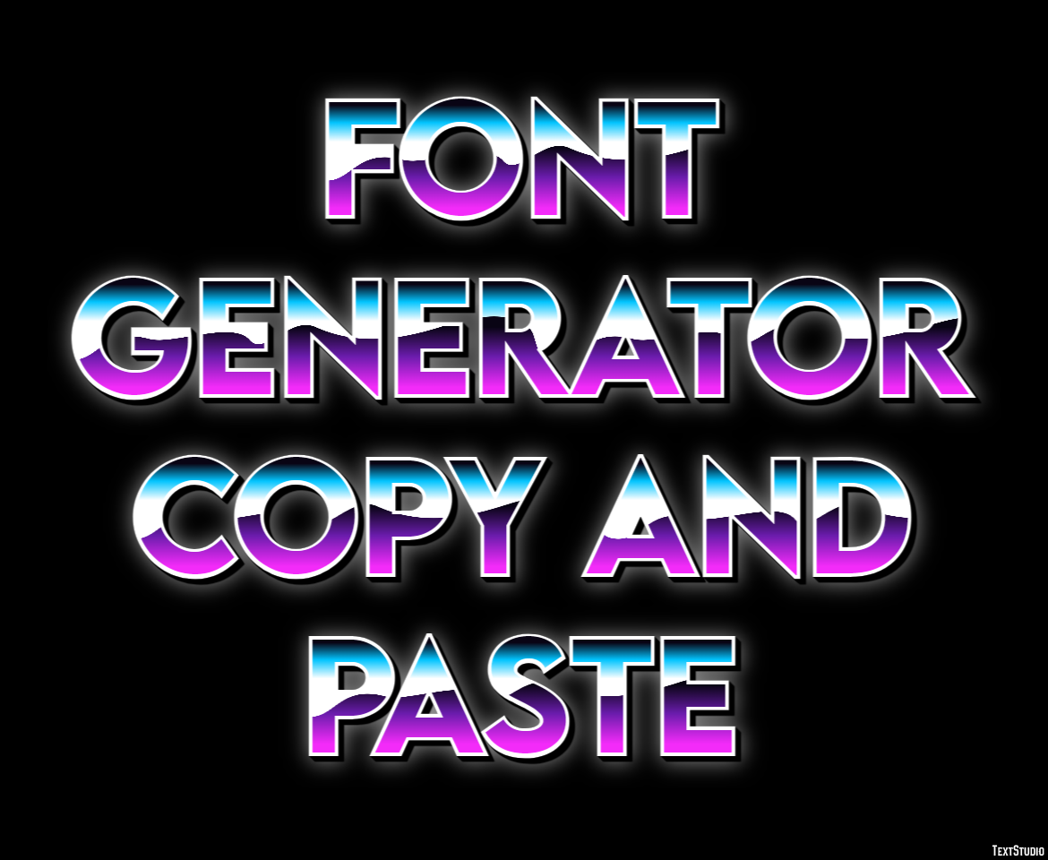 Font Generator Copy And Paste Efecto de Texto