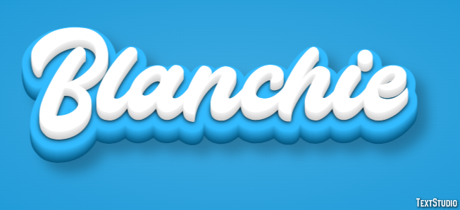 Blanchie Efecto de Texto