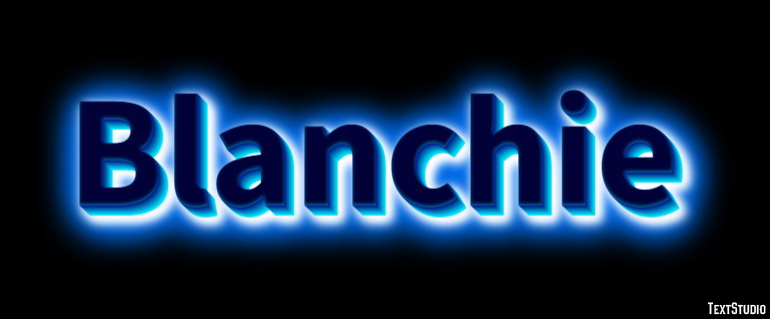 Blanchie Text effect