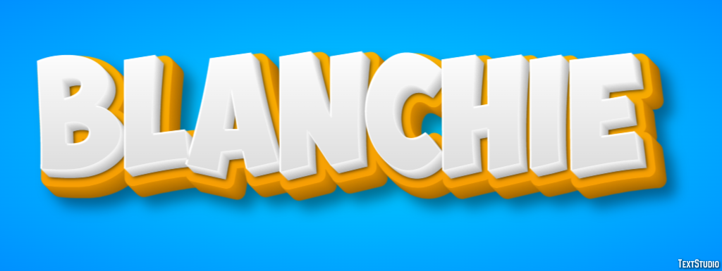 Blanchie Efeito de texto