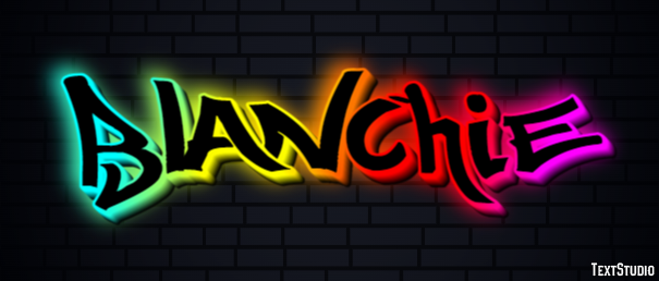 Blanchie Efecto de Texto
