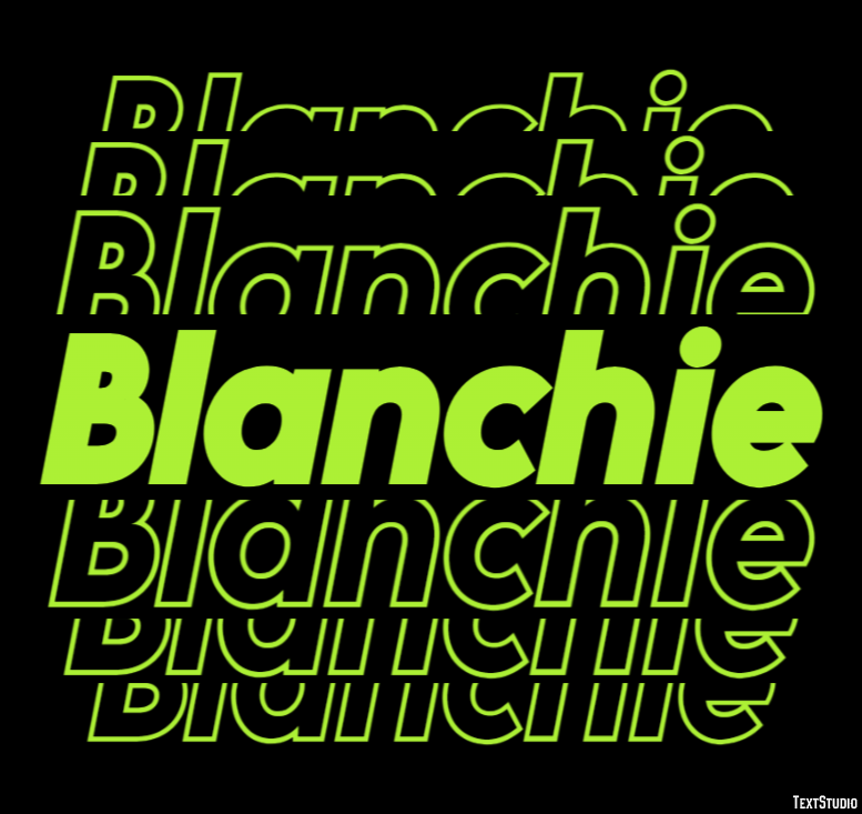 Blanchie Text Effect