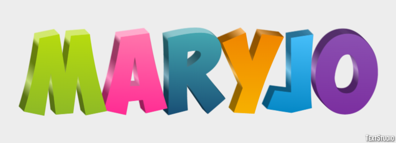 Maryjo Tekst effect