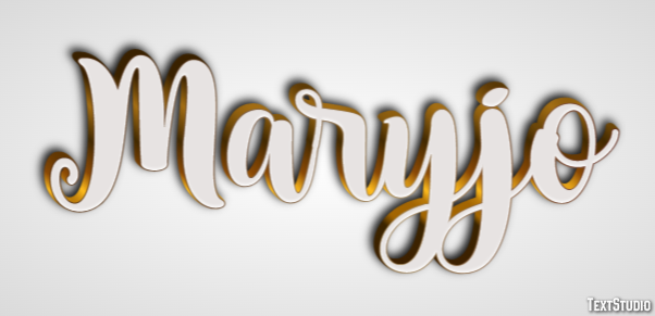 Maryjo Tekst effect