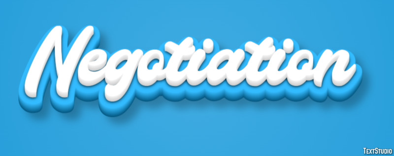 Negotiation Text Effect