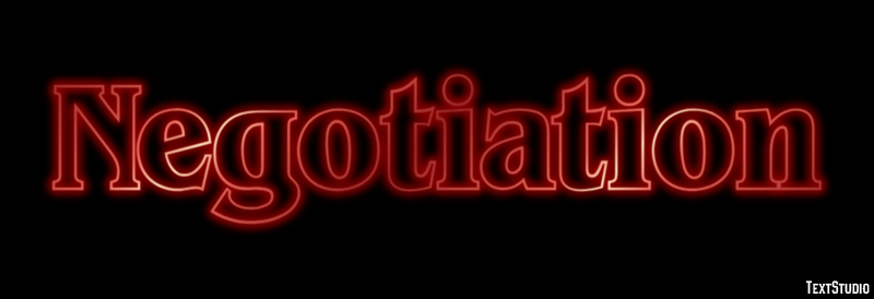 Negotiation Text Effect