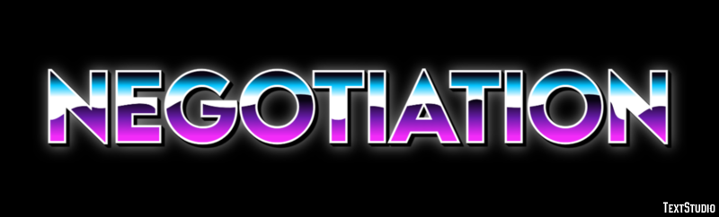 Negotiation Text Effect