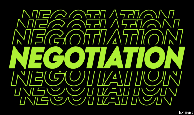 Negotiation Text Effect